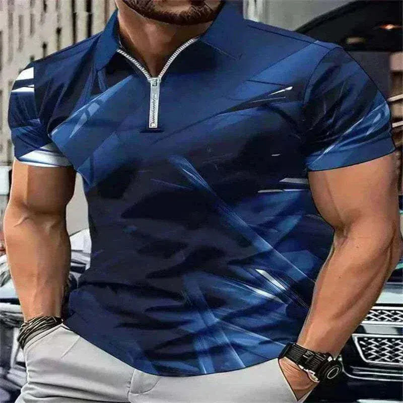 Fashion Tie-dye Men's Polos T-Shirts