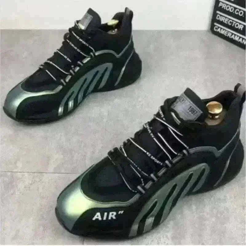 Sneakers Dark Green Men Fashion Casual Lightweight Breathable