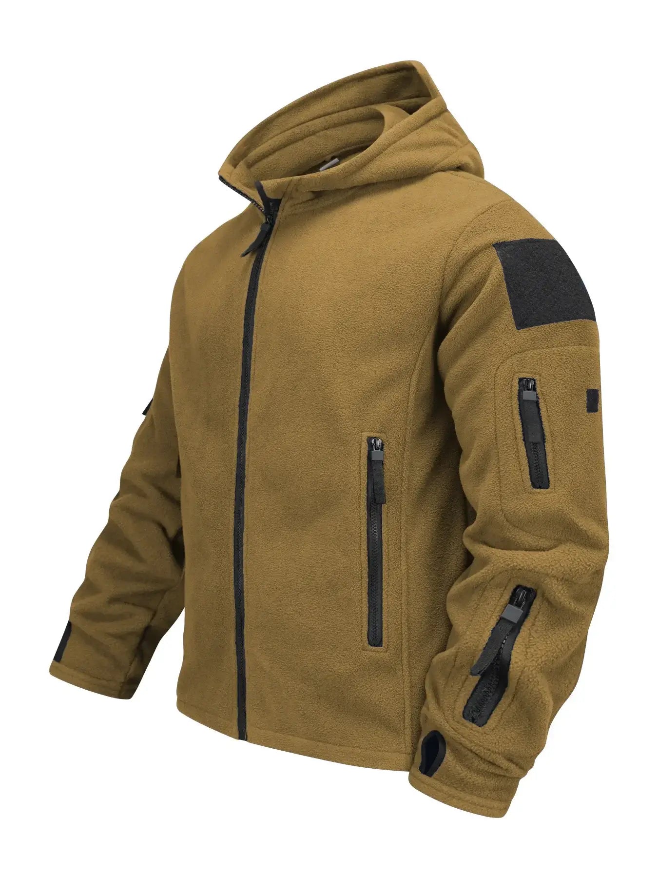 winter coats men, Waterproof Hiking Khaki Jacket Outdoor Hooded