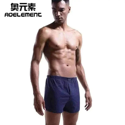 2 PCS BREATHABLE COTTON BOXERS.