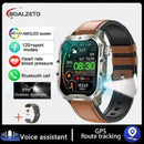 New For Xiaomi Military Smart Watch Men Outdoor Sports Flashlight Fitness Watches Health Monitor 1.96" BT Call Smartwatch.