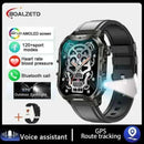 New For Xiaomi Military Smart Watch Men Outdoor Sports Flashlight Fitness Watches Health Monitor 1.96" BT Call Smartwatch.
