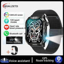 New For Xiaomi Military Smart Watch Men Outdoor Sports Flashlight Fitness Watches Health Monitor 1.96" BT Call Smartwatch.