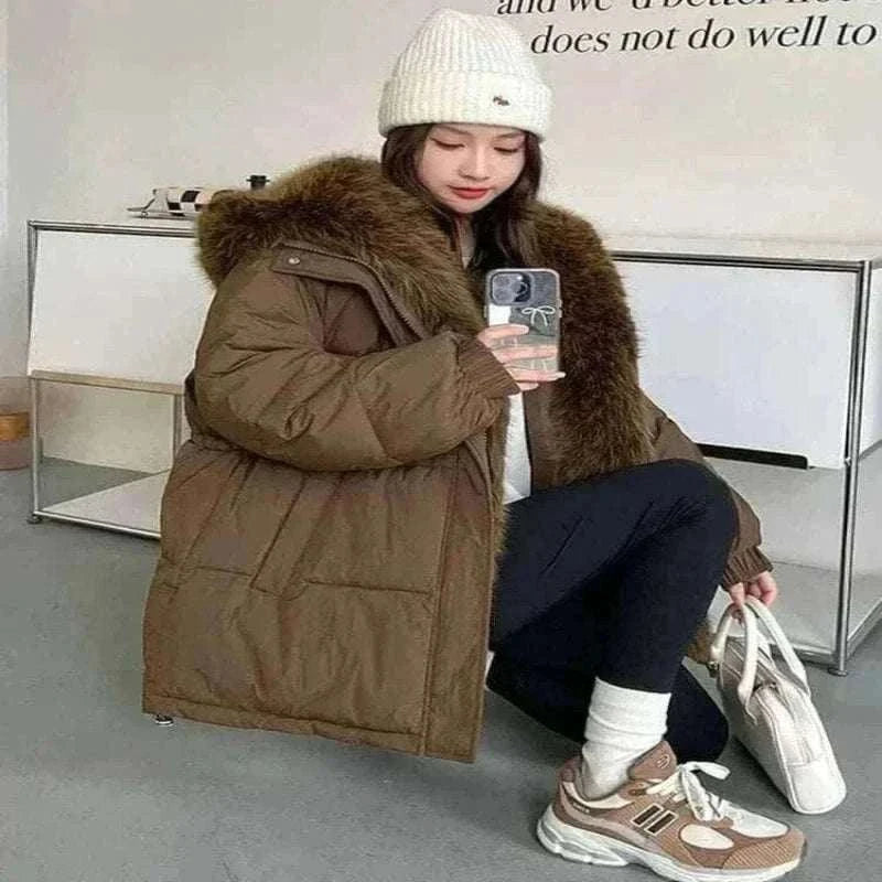 ladies coats and jackets , Vockoo 2024 New Winter Women Puffer Jacket