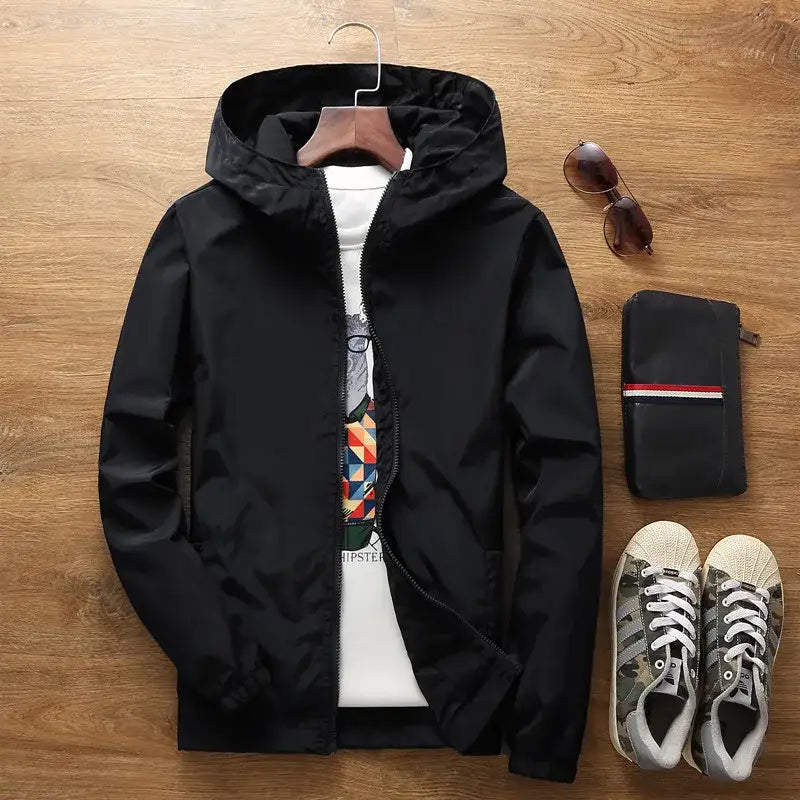 2026 New Black Jacket Outerwear Spring Autumn 