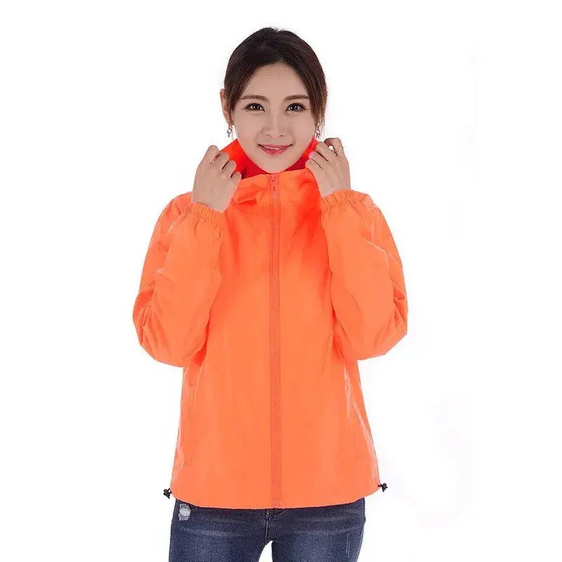 2026 New Women‘s Orange Jacket Outerwear Spring Autumn