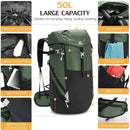 large backpack- 50L Waterproof Mountain Backpack.