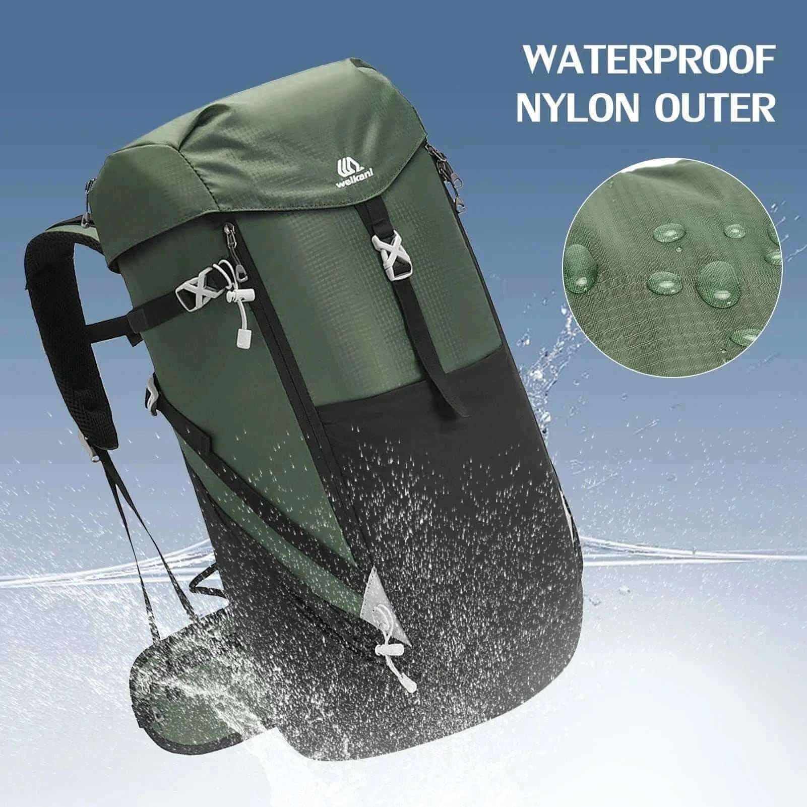 best travel backpack- 50L Waterproof Mountain Backpack.