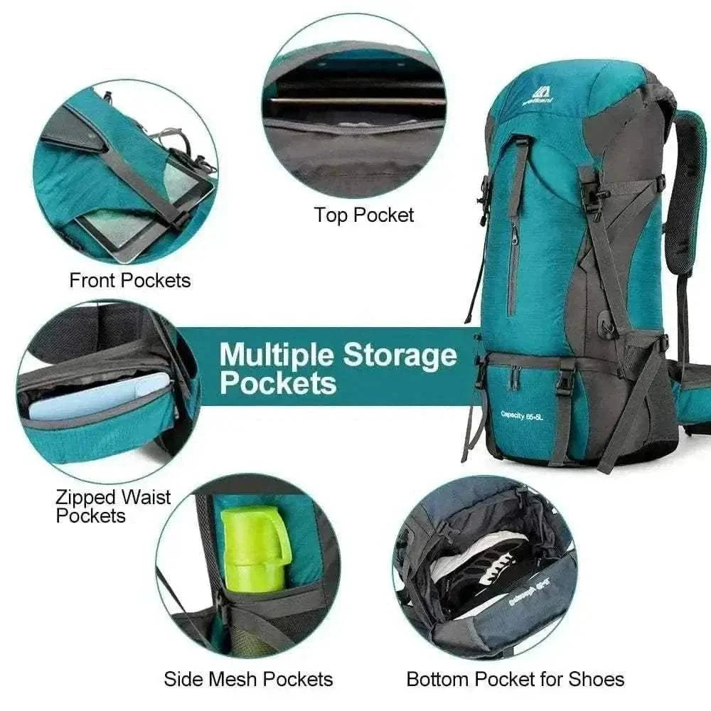 best travel backpack- 70L Waterproof Outdoor Backpack.