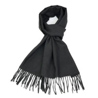 Cashmere solid color scarf for men | mens scarves uk
