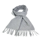 Cashmere solid Gray color scarf for men