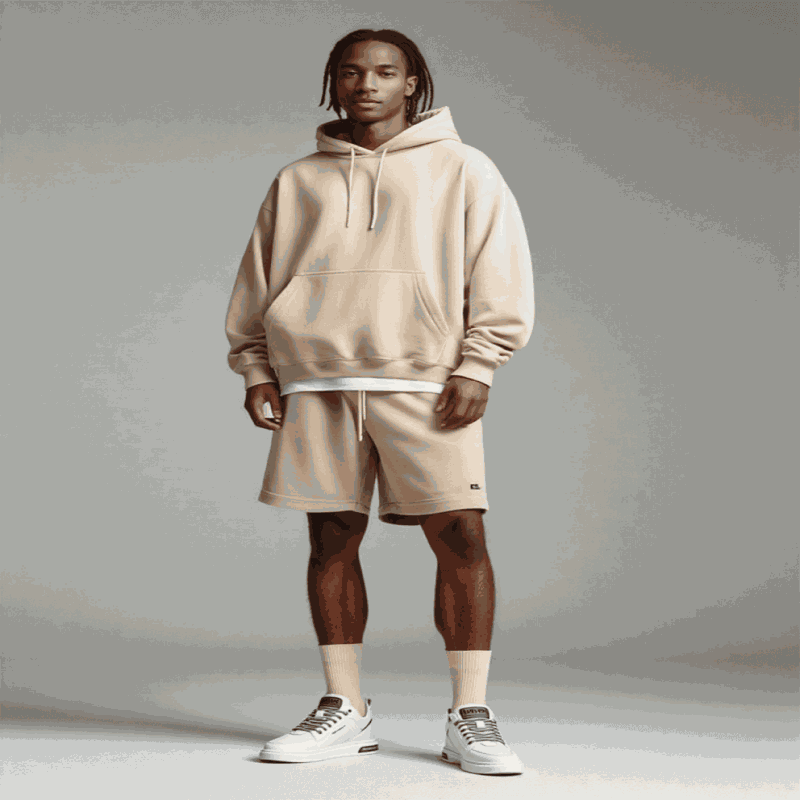 sneaker shop uk offers Model Wearing  Outdoor Wild Men's White Sneakers High End Fashion