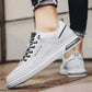 sneaker shop uk offers Outdoor Wild Men's White Sneakers High End Fashion