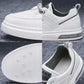 sneaker shop uk offers Outdoor Wild Men's White Sneakers High End Fashion front & back view