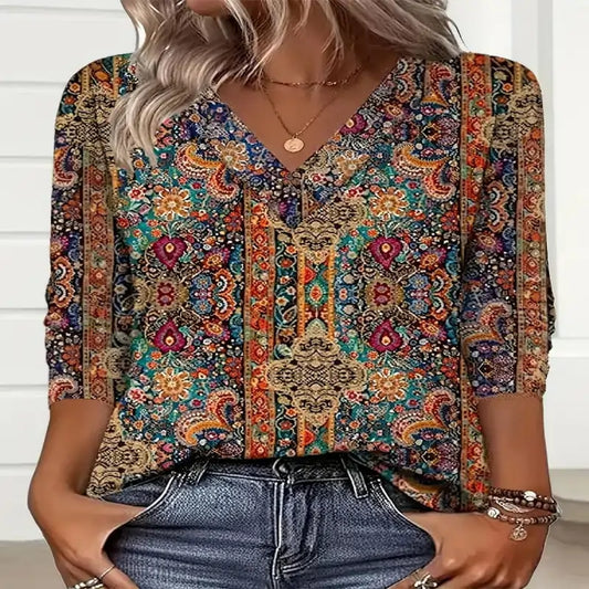 ladies tops uk , Elegant Casual Woman T-Shirt Fashion Loose in Red
