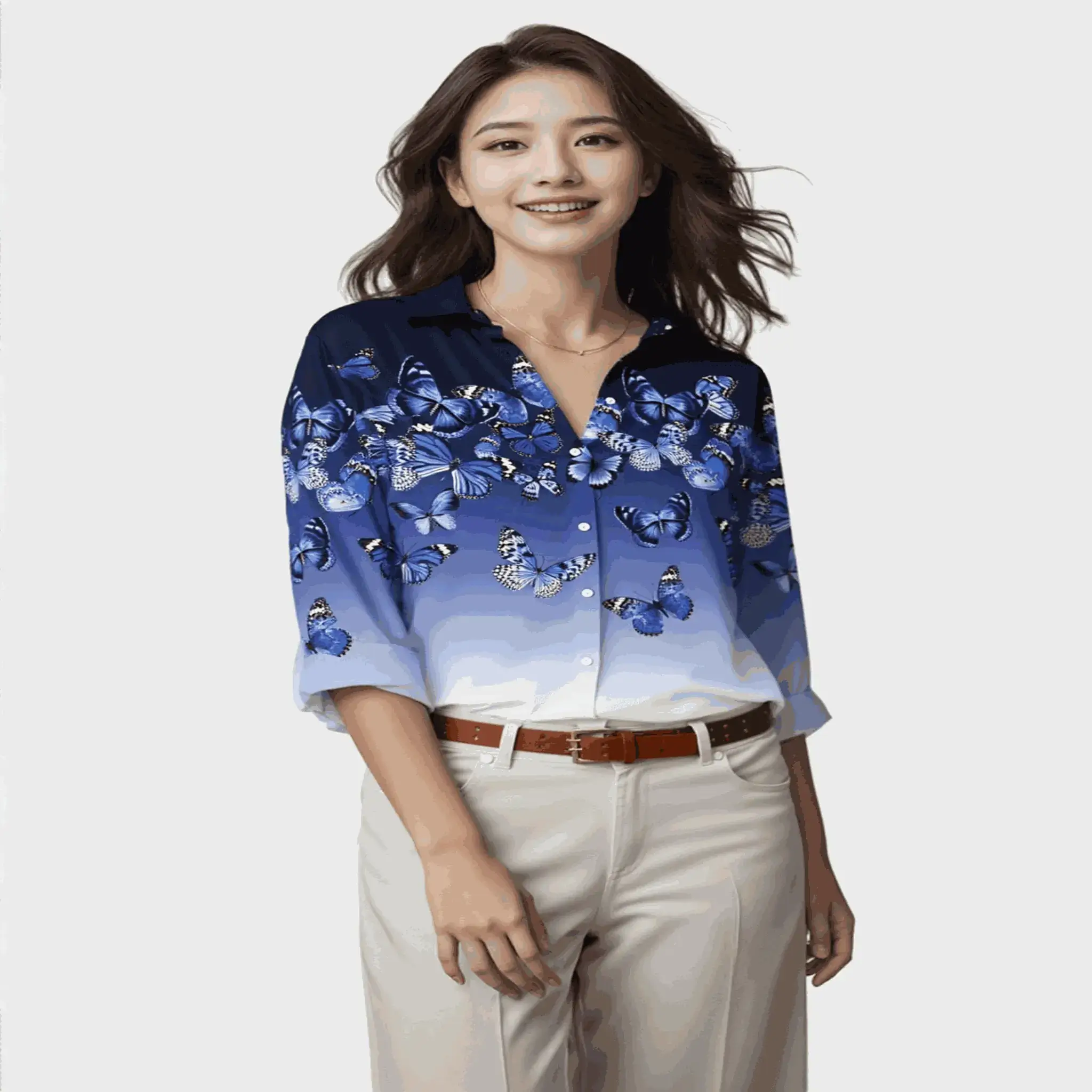 Going Out Tops -| Elegant Loose Shirt Women Casual Women Shirts