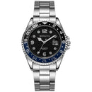 Fashion Men's Watches Date High-end Luxury Colour D Front View