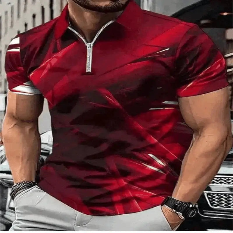 Fashion Tie-dye Men's  Polos T-Shirts