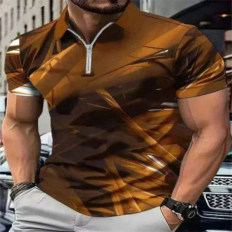 Fashion Tie-dye Men's  Polos T-Shirts