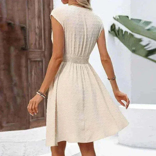 ladies dresses, French Vacation Style Women's Dress 2025 Spring Summer Back View