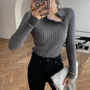 Knitted Sweaters For Women High Quality Grey