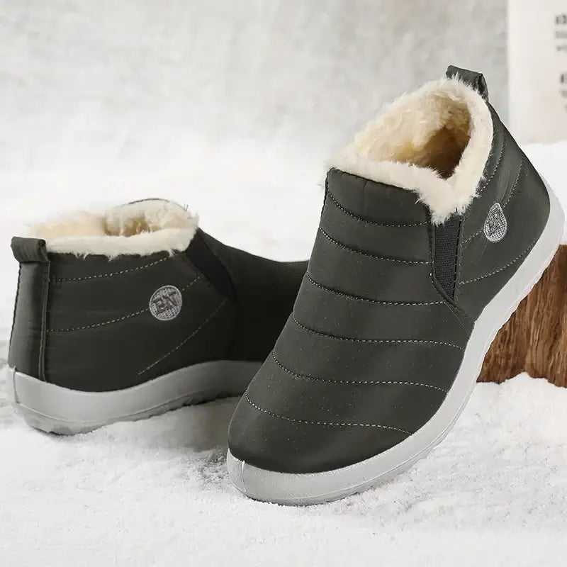 Men Winter Boots Green Keep Warm Winter