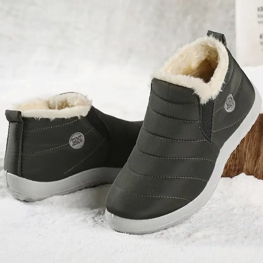 mens winter boots- Men Winter Boots Green Keep Warm Winter