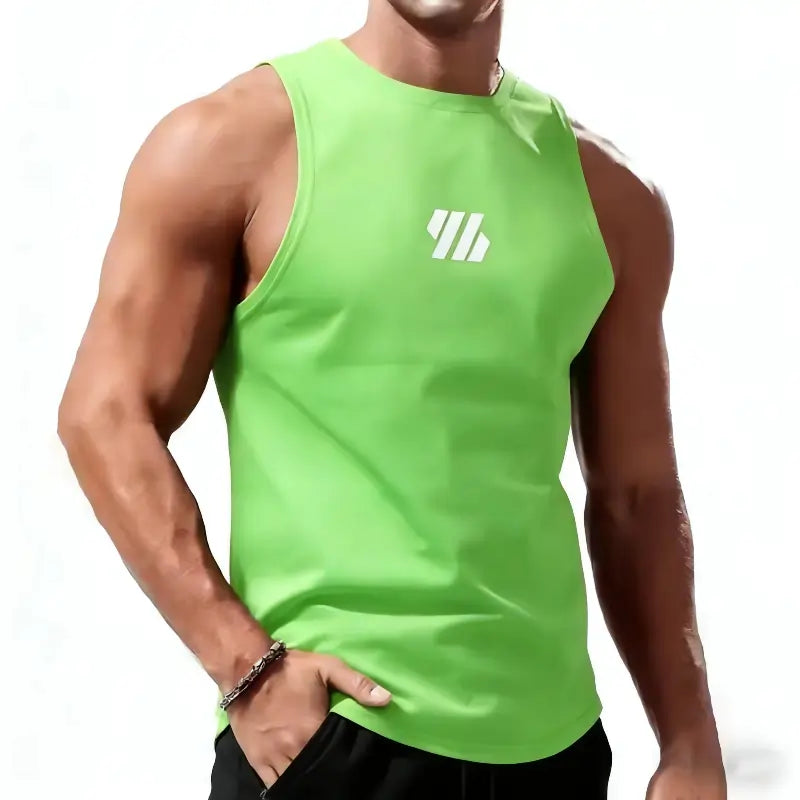 Men Sport Vest Light Green Summer Quick Dry