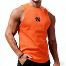 Men Sport Vest Orange Summer Quick Dry