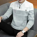 sweaters offers Men's  Grey Autumn Long Sleeve Sweater 