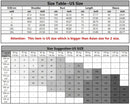 Men's Hoodies Long Sleeve Sweatshirt size chart
