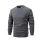 Men's Long Sleeve Dark Grey Sweaters Crew Neck