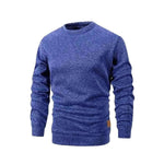 Men's Long Sleeve Navy Blue Sweaters Crew Neck