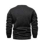 Men's Long Sleeve Sweaters Crew Neck Back View