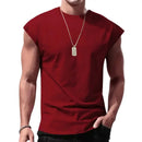mens t shirts uk , Men's Loose Short Sleeve T-Shirt Wine Red