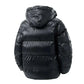 mens winter jackets uk offers Men Black Puffer Jacket  Winter with Fully Hooded back view