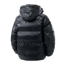 winter coats men offers Men Black Puffer Jacket  Winter with Fully Hooded back view