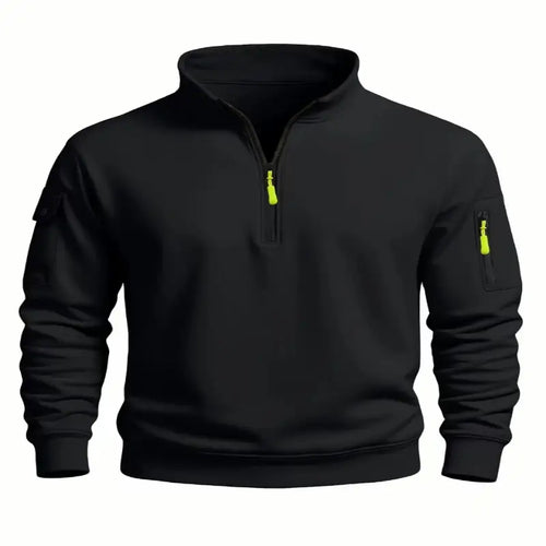 Men's sweatshirt Black 2025 autumn and winter new