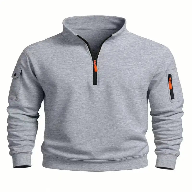 Men's sweatshirt Gray 2025 autumn and winter new