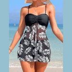 best swimwear uk,  Model in 2024 Tankini Swimsuit with Shorts Front View