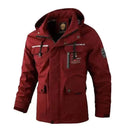winter coats men offers New Winter Men Outwear Warm Burgundy Removable Jacket,
