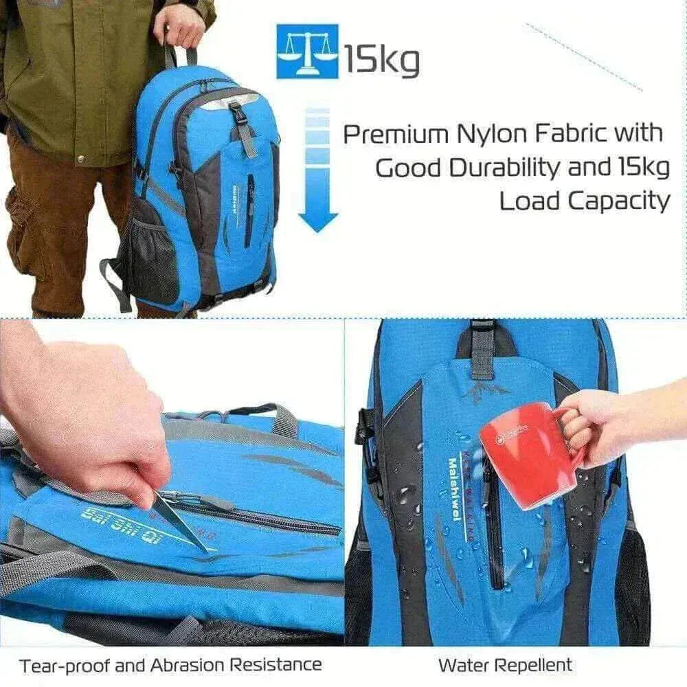 Outdoor backpack Premium Nylon Fabric with Good Durability 15kg Load Capacity
