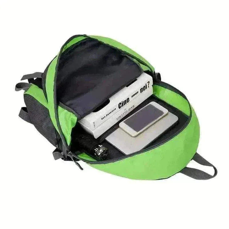 Outdoor Green Backpack Men's Large Capacity Travel 15kg inside view