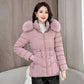 womens coats uk offers Women Parkas Fashion Warm Cotton Pink Padded Coat