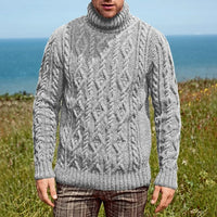 Men's Turtleneck Knitted Sweater | mens sweaters uk