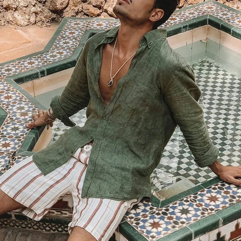 Men's Shirt Long Sleeve Regular Fit | mens casual shirts uk
