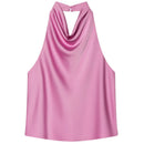 HXAO Top Women Halter Satin Women Tops | ladies tops uk