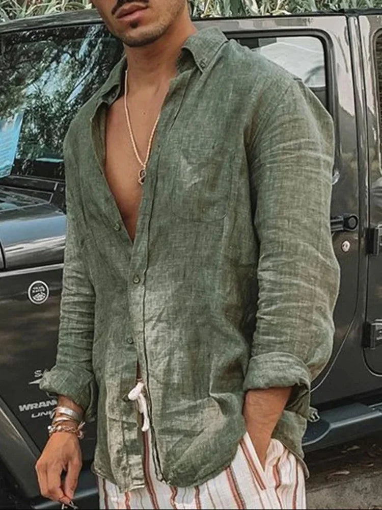 Men's Shirt Long Sleeve Regular Fit | mens casual shirts uk