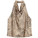 HXAO Top Women Halter Satin Women Tops | ladies tops uk
