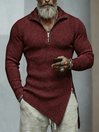 men's quarter-zip slim-fit sweater | mens sweaters uk